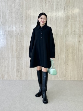 「EMMEL REFINES（エメルリファインズ）のアイテム」を使った、CHIHARAさん（レディース・159cm）の夏コーディネート