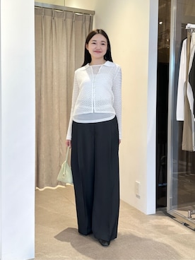 「EMMEL REFINES（エメルリファインズ）のアイテム」を使った、CHIHARAさん（レディース・159cm）の夏コーディネート
