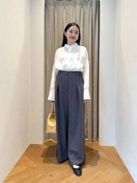 「EMMEL REFINES（エメルリファインズ）のアイテム」を使った、CHIHARAさん（レディース・159cm）の夏コーディネート