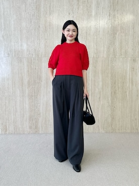 「EMMEL REFINES（エメルリファインズ）のアイテム」を使った、CHIHARAさん（レディース・159cm）の夏コーディネート