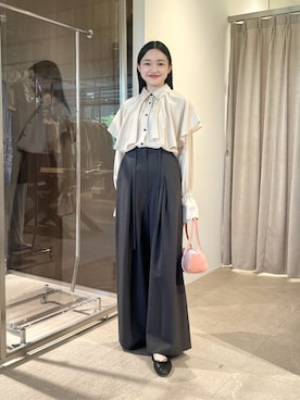 「EMMEL REFINES（エメルリファインズ）のアイテム」を使った、CHIHARAさん（レディース・159cm）の夏コーディネート