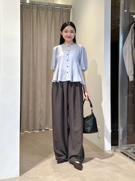 「EMMEL REFINES（エメルリファインズ）のアイテム」を使った、CHIHARAさん（レディース・159cm）の夏コーディネート