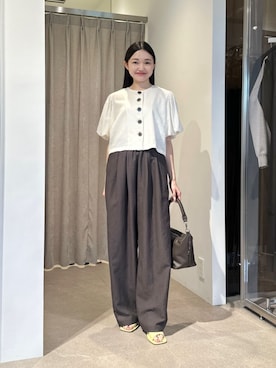 「EMMEL REFINES（エメルリファインズ）のアイテム」を使った、CHIHARAさん（レディース・159cm）の夏コーディネート
