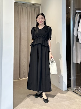 「EMMEL REFINES（エメルリファインズ）のアイテム」を使った、CHIHARAさん（レディース・159cm）の夏コーディネート