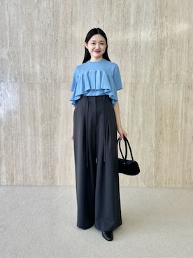 「EMMEL REFINES（エメルリファインズ）のアイテム」を使った、CHIHARAさん（レディース・159cm）の夏コーディネート