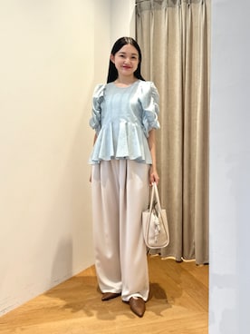 「EMMEL REFINES（エメルリファインズ）のアイテム」を使った、CHIHARAさん（レディース・159cm）の夏コーディネート