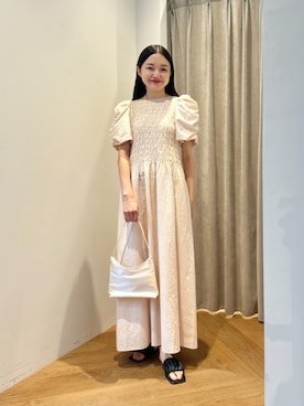 「EMMEL REFINES（エメルリファインズ）のアイテム」を使った、CHIHARAさん（レディース・159cm）の夏コーディネート