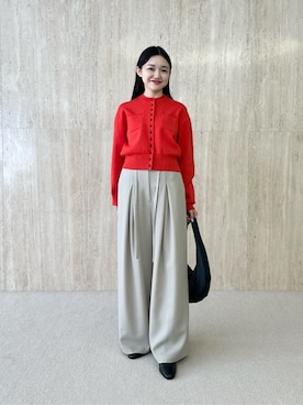 「EMMEL REFINES（エメルリファインズ）のアイテム」を使った、CHIHARAさん（レディース・159cm）の夏コーディネート