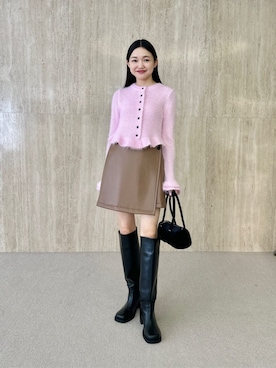 「EMMEL REFINES（エメルリファインズ）のアイテム」を使った、CHIHARAさん（レディース・159cm）の夏コーディネート