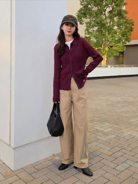 「BONLECILL（ボンルシール）のアイテム」を使った、ARINA / 杉本侑菜さん（レディース・163cm）の秋コーディネート