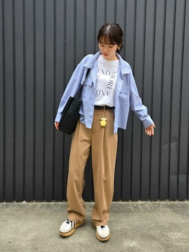 「アイテム（リング）」を使った、ARINA / 杉本侑菜さん（レディース・163cm）の秋コーディネート