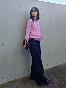 「アイテム（ハンドバッグ）」を使った、ARINA / 杉本侑菜さん（レディース・163cm）の秋コーディネート