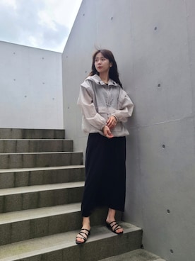 「Auntie Rosa Holiday（アンティローザホリデー）のアイテム（ワンピース）」を使った、ARINA / 杉本侑菜さん（レディース・163cm）の夏コーディネート