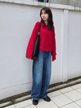 「アイテム（トートバッグ）」を使った、ARINA / 杉本侑菜さん（レディース・163cm）の秋コーディネート