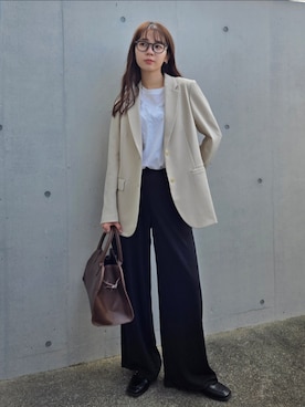 「LHME（エルエイチエムイー）のアイテム」を使った、ARINA / 杉本侑菜さん（レディース・163cm）の秋コーディネート