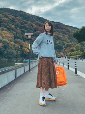 「archives e'pice（アルシーヴエピス）のアイテム」を使った、ARINA / 杉本侑菜さん（レディース・163cm）の秋コーディネート