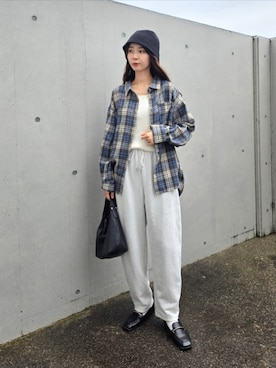 「RETRO GIRL（レトロガール）のアイテム」を使った、ARINA / 杉本侑菜さん（レディース・163cm）の秋コーディネート