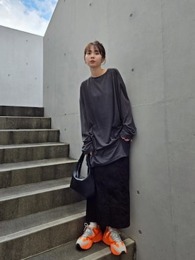 「LHME（エルエイチエムイー）のアイテム」を使った、ARINA / 杉本侑菜さん（レディース・163cm）の秋コーディネート
