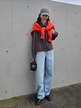 「アイテム（リング）」を使った、ARINA / 杉本侑菜さん（レディース・163cm）の秋コーディネート