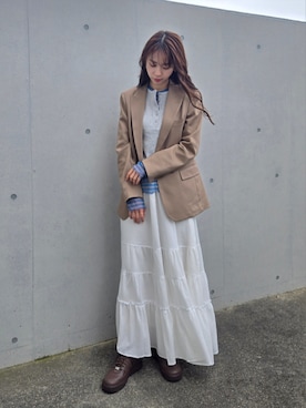 「Supreme （シュプリーム）のアイテム」を使った、ARINA / 杉本侑菜さん（レディース・163cm）の春コーディネート