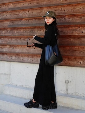 「キャップ女子」｜ARINA / 杉本侑菜さん（レディース・163cm）の秋コーディネート