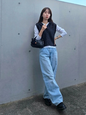 「アイテム（腕時計）」を使った、ARINA / 杉本侑菜さん（レディース・163cm）の秋コーディネート