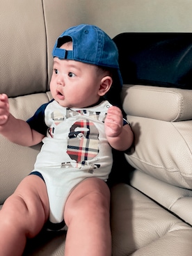 「babyGAP（babyGAP）のアイテム」を使った、Beko ちゃんさん（キッズ・70cm）の夏コーディネート
