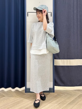 「grove（グローブ）のアイテム（帽子）」を使った、Orikaさん（レディース・154cm）の春コーディネート