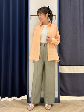 「grove（グローブ）のアイテム」を使った、Orikaさん（レディース・154cm）の夏コーディネート