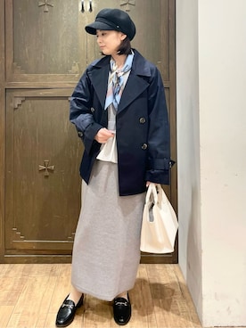 「アイテム（キャスケット）」を使った、yさん（レディース・155cm）の冬コーディネート