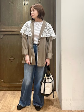 「OPAQUE.CLIP（オペークドットクリップ）のアイテム」を使った、yさん（レディース・155cm）の春コーディネート