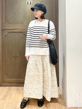 「アイテム（キャスケット）」を使った、yさん（レディース・155cm）の冬コーディネート