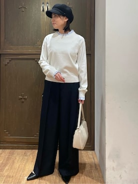 「アイテム（キャスケット）」を使った、yさん（レディース・155cm）の冬コーディネート