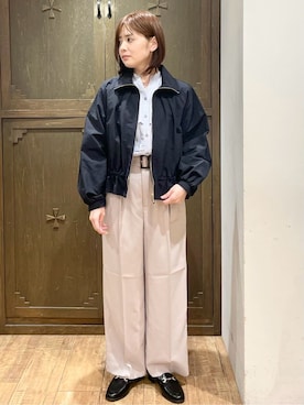 「index（インデックス）のアイテム（ブルゾン）」を使った、yさん（レディース・155cm）の春コーディネート