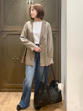 「OPAQUE.CLIP（オペークドットクリップ）のアイテム（バッグ）」を使った、yさん（レディース・155cm）の春コーディネート