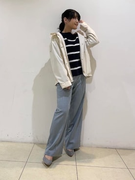 「UNTITLED（アンタイトル）のアイテム（ブルゾン）」を使った、watanabeさん（レディース・153cm）の冬コーディネート