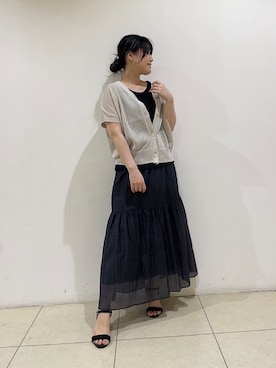 「UNTITLED（アンタイトル）のアイテム」を使った、watanabeさん（レディース・153cm）の夏コーディネート