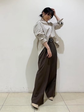 「MINIMUM（ミニマム）のアイテム」を使った、watanabeさん（レディース・153cm）の冬コーディネート