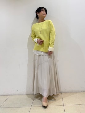 「TAKEO KIKUCHI（タケオキクチ）のアイテム」を使った、watanabeさん（レディース・153cm）の春コーディネート