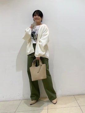 「UNTITLED（アンタイトル）のアイテム（ブルゾン）」を使った、watanabeさん（レディース・153cm）の春コーディネート