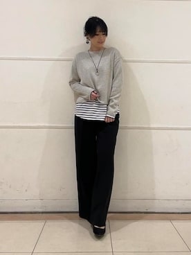 「UNTITLED（アンタイトル）のアイテム」を使った、watanabeさん（レディース・153cm）の冬コーディネート