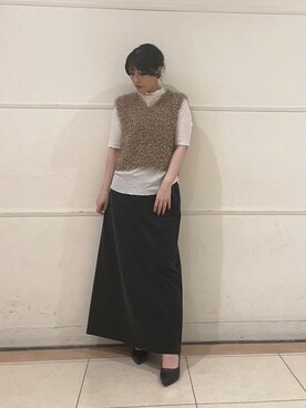 「INDIVI（インディヴィ）のアイテム」を使った、watanabeさん（レディース・153cm）の秋コーディネート