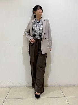 「MINIMUM（ミニマム）のアイテム」を使った、watanabeさん（レディース・153cm）の冬コーディネート