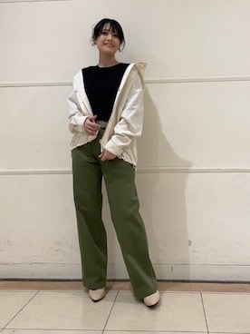 「UNTITLED（アンタイトル）のアイテム（ブルゾン）」を使った、watanabeさん（レディース・153cm）の春コーディネート