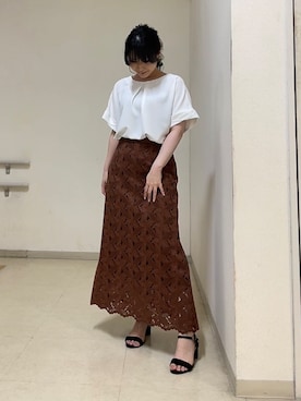 「UNTITLED（アンタイトル）のアイテム」を使った、watanabeさん（レディース・153cm）の夏コーディネート