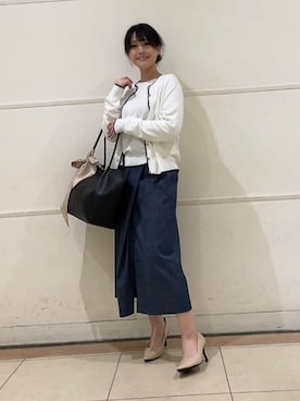 「UNTITLED（アンタイトル）のアイテム（バッグ）」を使った、watanabeさん（レディース・153cm）の冬コーディネート