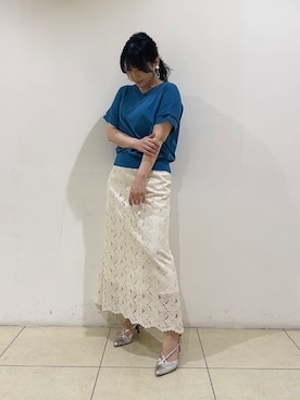 「UNTITLED（アンタイトル）のアイテム」を使った、watanabeさん（レディース・153cm）の夏コーディネート