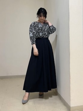 「INDIVI（インディヴィ）のアイテム」を使った、watanabeさん（レディース・153cm）の秋コーディネート