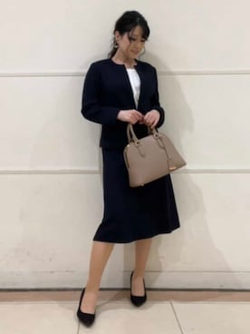 「レディーススーツ」｜watanabeさん（レディース・153cm）の秋コーディネート