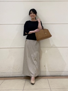 「UNTITLED（アンタイトル）のアイテム（バッグ）」を使った、watanabeさん（レディース・153cm）の春コーディネート